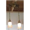 Image 1 : 2 LIGHT ART DECO CHANDELIER
