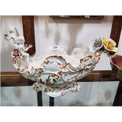 CAPODIMONTE STYLE FIGURAL CENTER BOWL