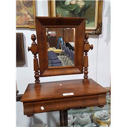 GENTLEMAN'S CHEVAL MIRROR W/ DRAWER