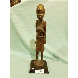 CARVED WOOD STATUE