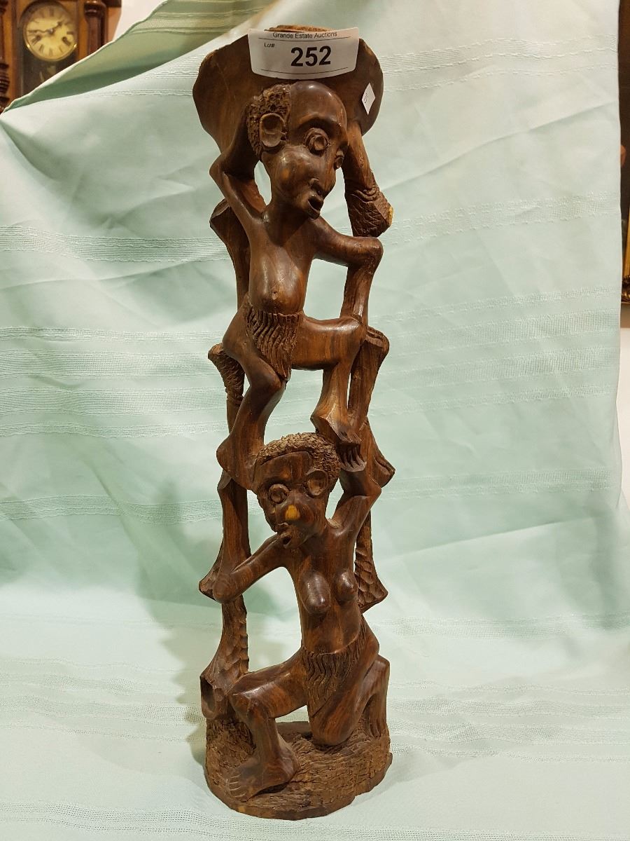 CARVED WOOD STATUE