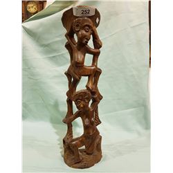 CARVED WOOD STATUE