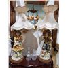 Image 1 : PAIR OF CAPODIMONTE LAMPS APROX. 48"