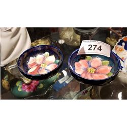 PAIR OF SMALL MOORCROFT BOWLS