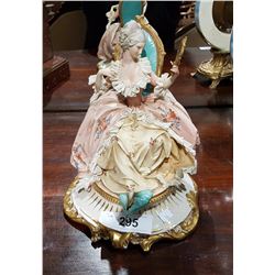 DRESDEN STYLE FRENCH PORCELAIN FIGURINE