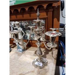 5 CANDLE SILVER PLATE CANDLEBRA