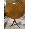 Image 1 : WALNUT INLAY TILT TOP PARLOUR TABLE