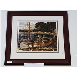 RC 120/950 "THE CANOE" BY GROUP OF 7 ARTIST TOM THOMSON 36"X33"