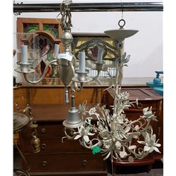 2 VINTAGE CHANDELIERS