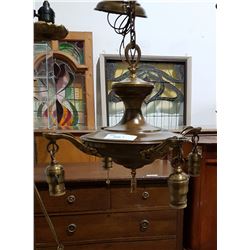 4 LIGHT HAND CHANDELIER
