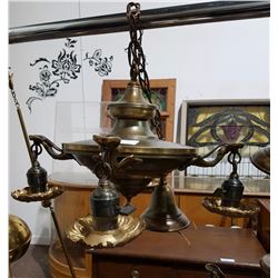4 LIGHT HAND CHANDELIER