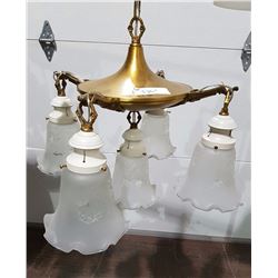 5 LIGHT PAN CHANDELIER