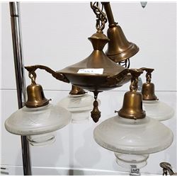 4 LIGHT PAN CHANDELIER