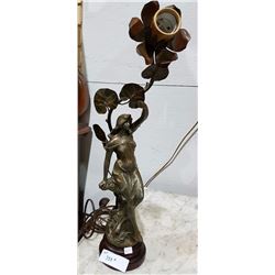 BRONZE FIGURAL LAMP