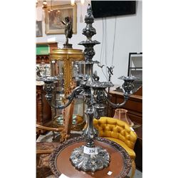 5 CANDLE SILVER PLATE CANDLEBRA