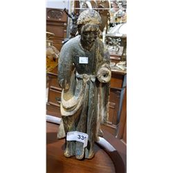 18TH C. CARVED WOOD RELIGIOUS FIGURE