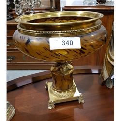 ORNATE ART GLASS CENTERPIECE
