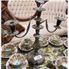 Image 1 : 3 CANDLE SILVER PLATE CANDLEBRA