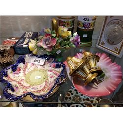 LOT OF COLLECTIBLE CHINA AND GLASS
