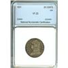 Image 1 : 1831 CAPPED BUST SILVER 25 CENTS  NNC VF-20