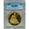 Image 1 : 1836 (2004) GOBRECHT GOLDEN ALLOY PATTERN DOLLAR  ICG PR67  LIMITED EDITION