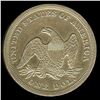 Image 4 : 1847 SEATED LIBERTY SILVER DOLLAR  NNC AU-58   SCARCE!