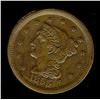 Image 3 : 1855 BRAIDED HAIR LARGE CENT  NNC MS-62 BROWN