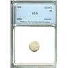 Image 1 : 1858 SILVER THREE CENT  PIECE   NNC MS-64
