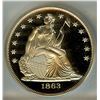 Image 3 : 1863 (2004) TRANSITIONAL NICKEL PATTERN DOLLAR  ICG PR70  LIMITED EDITION!