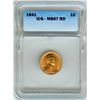 Image 1 : 1941 LINCOLN WHEAT CENT ICG MS67 RED