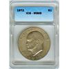 Image 1 : 1972 EISENHOWER DOLLAR IGC MS65