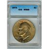 Image 1 : 1973 EISENHOWER DOLLAR ICG MS65