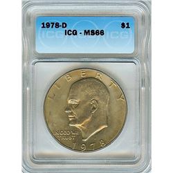 1978-D  EISENHOWER DOLLAR  ICG MS66
