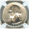 Image 3 : 1963 WASHINGTON SILVER 25 CENTS -TYPE B REVERSE- NGC MS66  SCARCE!