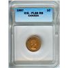 Image 1 : CANADA 1957 SMALL CENT  ICG PL66 RB