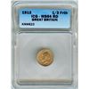 Image 1 : GREAT BRITAIN 1913 1/3 FARTHING  KM#823  ICG MS64 RED