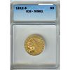 1912-S INDIAN GOLD $5  ICG MS61