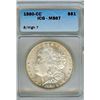 Image 1 : 1880-CC MORGAN SILVER DOLLAR 8/HIGH 7 ICG MS67