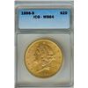 Image 1 : 1896-S LIBERTY HEAD DOUBLE EAGLE GOLD $20 ICG MS64  RARE