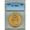 Image 1 : 1912 SAINT GAUDENS GOLD $20 ICG MS64