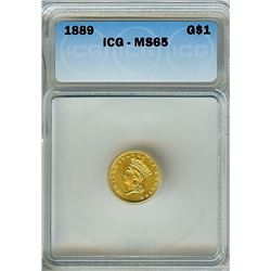 1889 IND PRINCESS GOLD $1 ICG MS65 ONLY 1,779  WERE MINTED