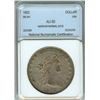 Image 1 : 1802 DRAPED BUST SILVER DOLLAR BB241  NNC AU50  RARE!