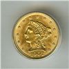 Image 3 : 1907 LIBERTY HEAD $2.50 GOLD QUARTER EAGLE  ICG MS65