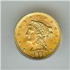 Image 3 : 1899 LIBERTY HEAD $2.50 GOLD QUARTER EAGLE  ICG MS66