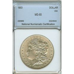 1903 MORGAN SILVER DOLLAR  NNC MS-65