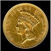 Image 3 : 1878 INDIAN PRINCESS GOLD $3  NNC AU58