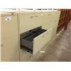 Image 2 : GLOBAL BEIGE 4 DRAWER LATERAL FILE CABINET