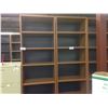 Image 2 : CHERRY 8' ADJUSTABLE SHELF BOOK CASE