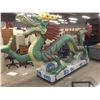 Image 1 : LARGE MOVIE PROP DRAGON ON WHEELS APPROX. 15' LONG X 7' TALL