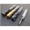 Image 2 : Solid Carbide 3/8" Shank End Mills, 4 Total